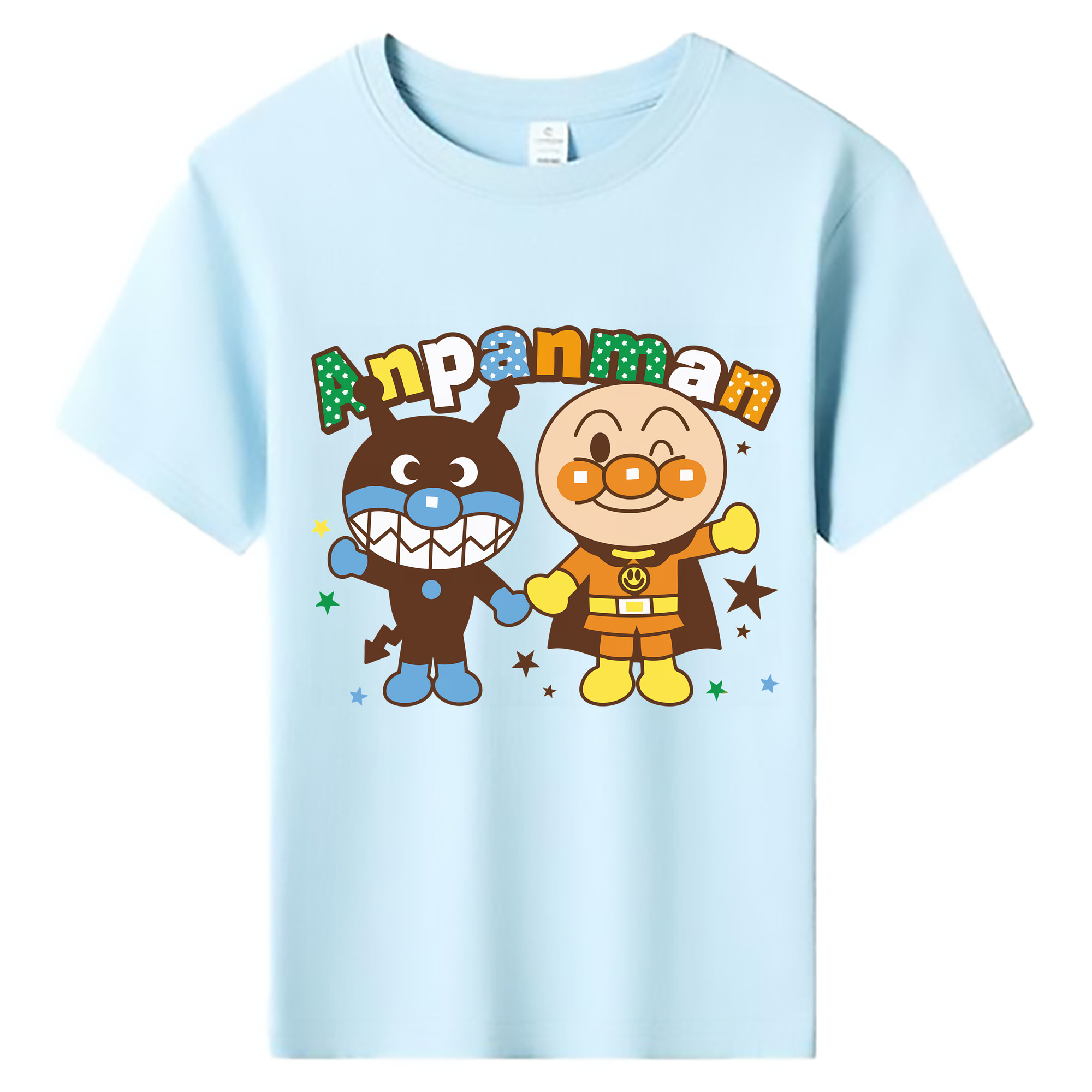 （画像用） アンパンマン Anpanman 綿100％キッズTシャツ（フロントプリント）